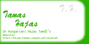 tamas hajas business card